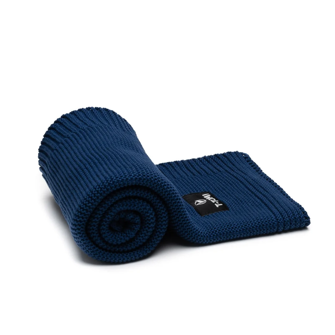 T-tomi Pletená deka Dark blue waves