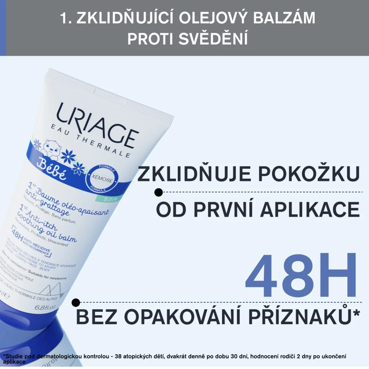 Uriage Bébé Zklidňující olejový balzám 200 ml