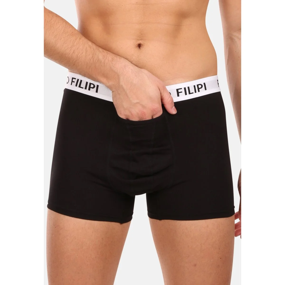 Pietro Filipi 2PACK pánské boxerky balls holder černé (2BCL003) M