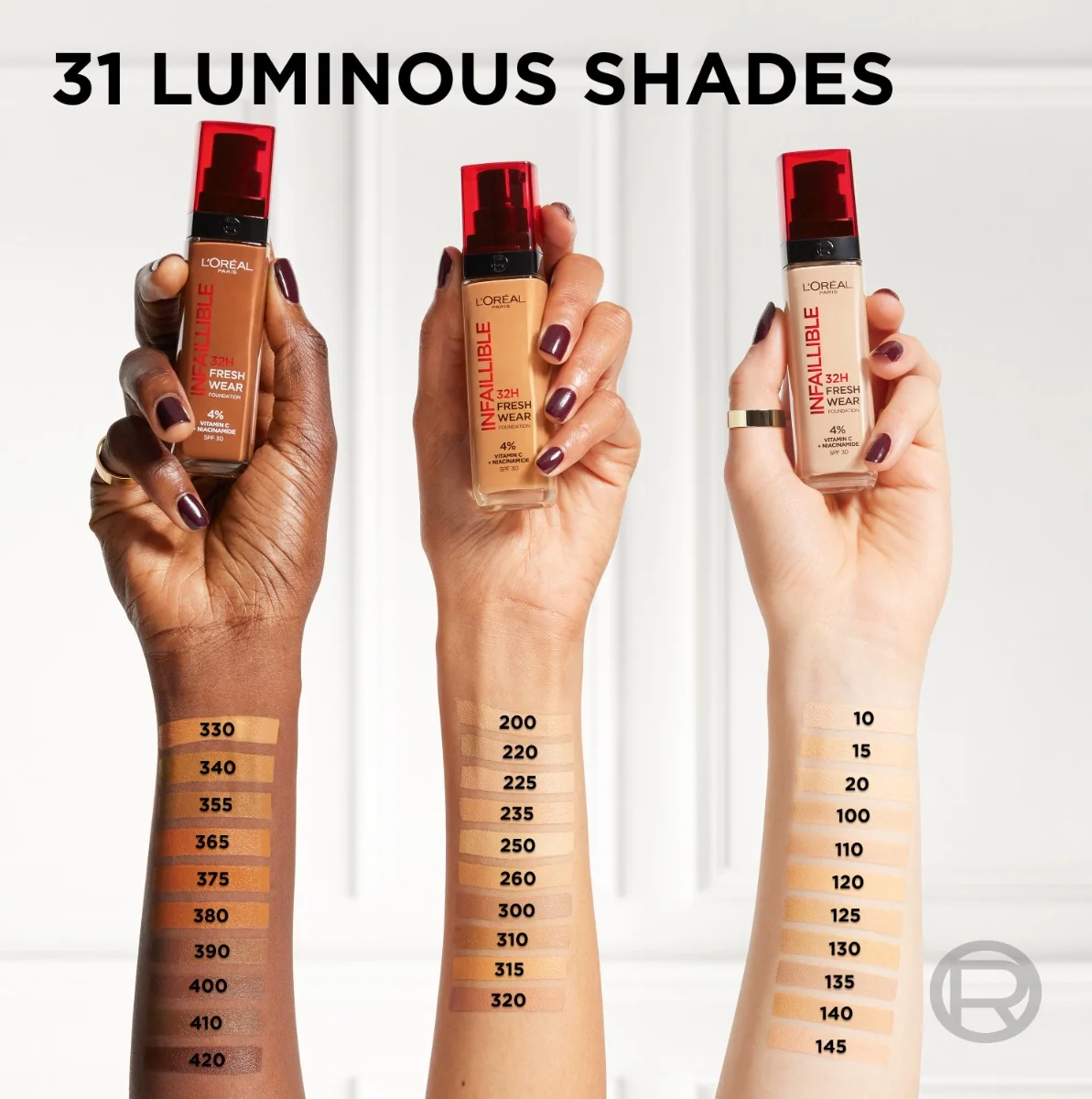 Loréal Paris Infaillible 32H Fresh Wear odstín 100 Warm Doré tekutý make-up 30 ml
