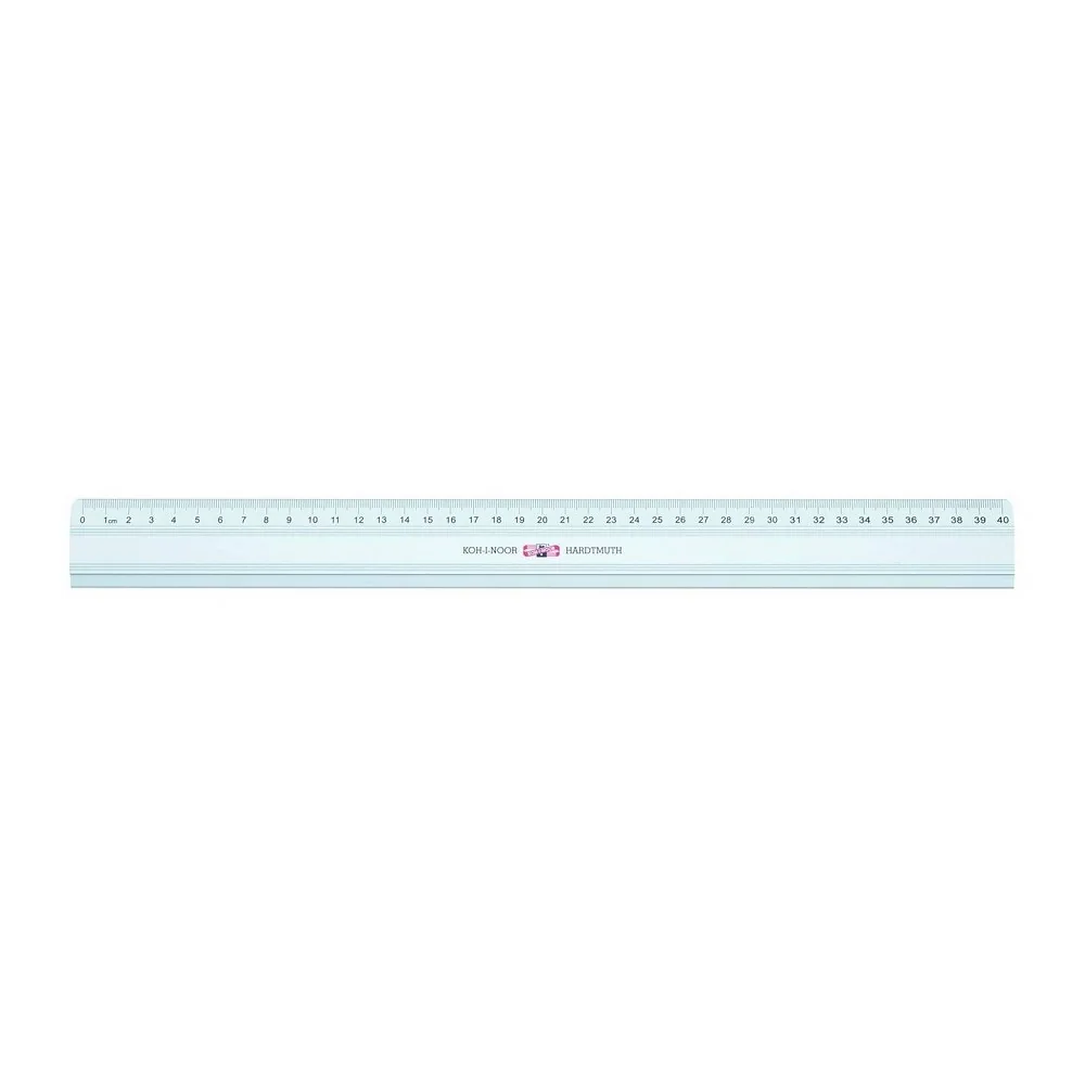 KOH-I-NOOR 910204 - kovové pravítko 40 cm, stříbrné