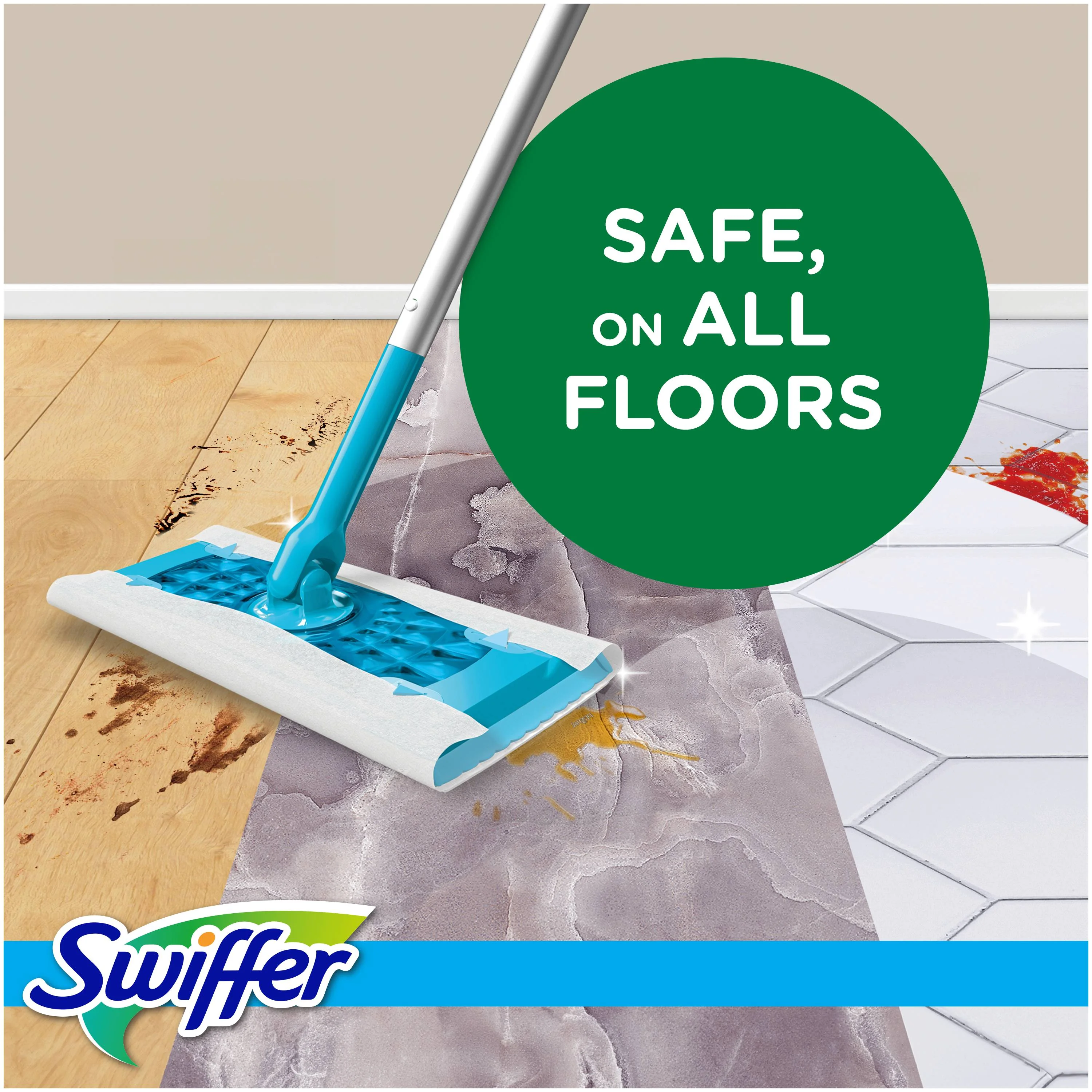 Swiffer Sweeper Vlhčené náhradní ubrousky na podlahu 24 ks citrus