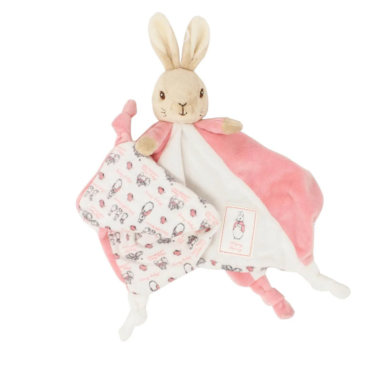 Rainbow Designs Limited Plyšový muchláček králíček Flopsy růžový