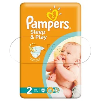 Pampers Sleep & Play vel. 2 Mini 3-6 kg dětské pleny 68 ks