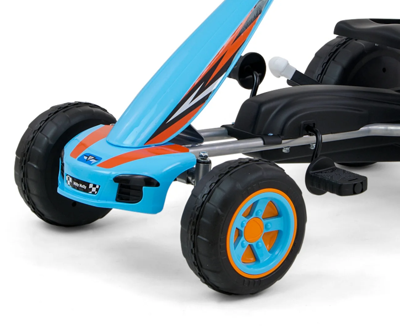 Milly Mally VIPER – dětská šlapací motokára (gokart) s ruční brzdou - modrá