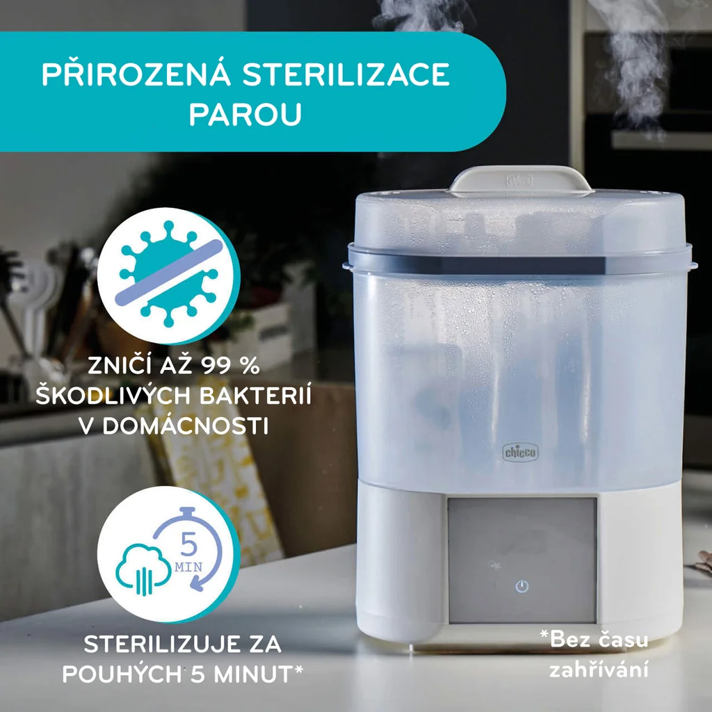 Chicco Sterilizátor elektrický parní s funkcí sušení