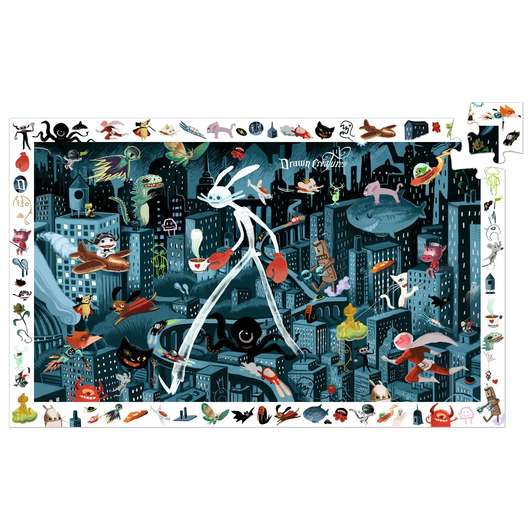 Djeco Vyhledávací puzzle Noční město - 200 pcs
