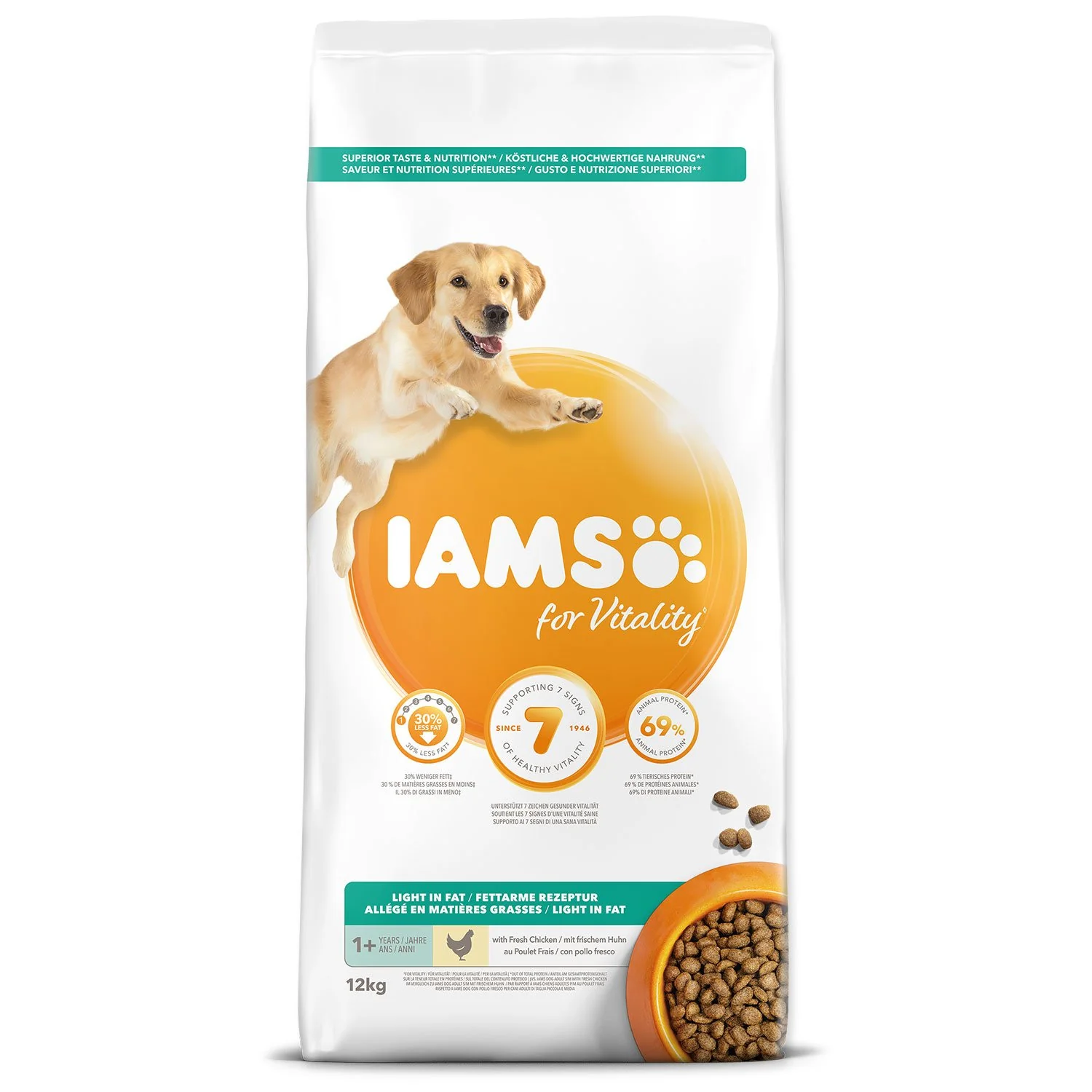IAMS Krmivo Dog Adult Weight Control Chicken 12kg