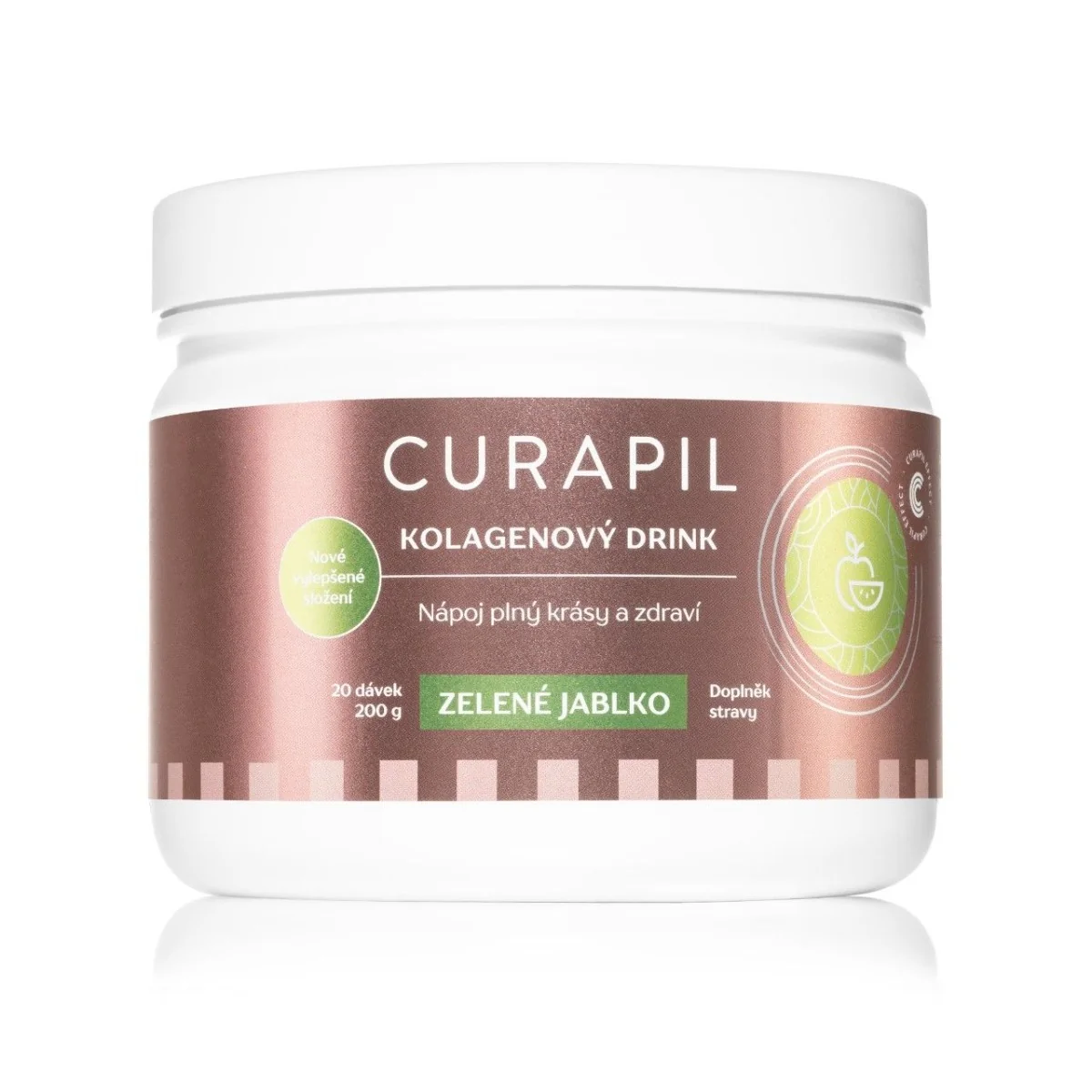 Curapil Kolagenový drink Zelené jablko 200 g