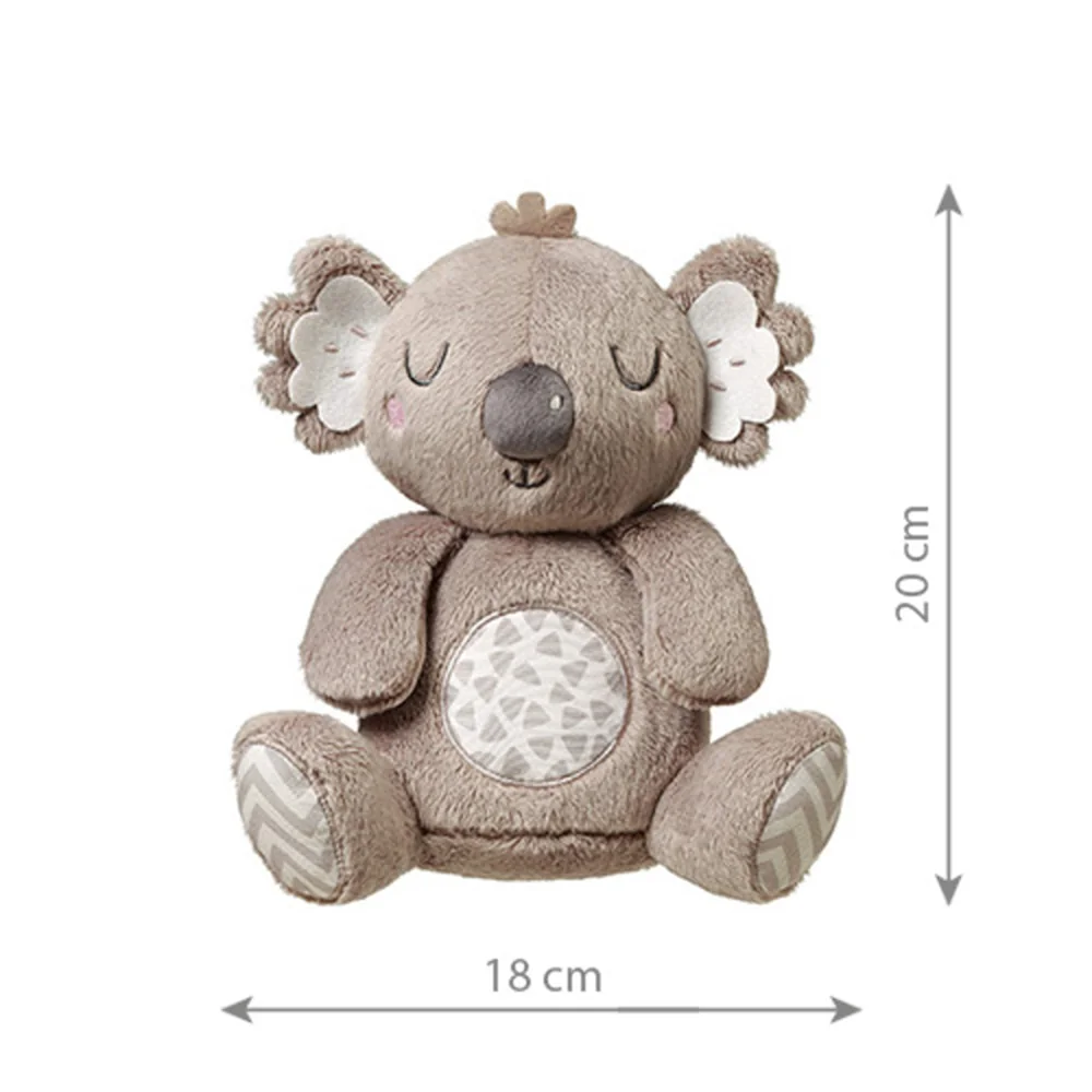 Babyono Plyšová hračka s chrastítkem Koala Coco, šedá