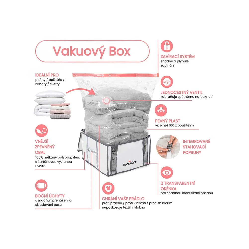 Compactor Life L 145 l úložný box s vakuovým sáčkem