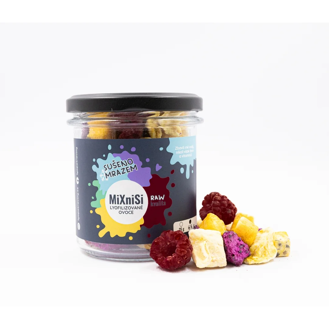Lyopotraviny MiXniSi do skleničky - mango, marakuja, dračí ovoce, maliny, Pro maminku
