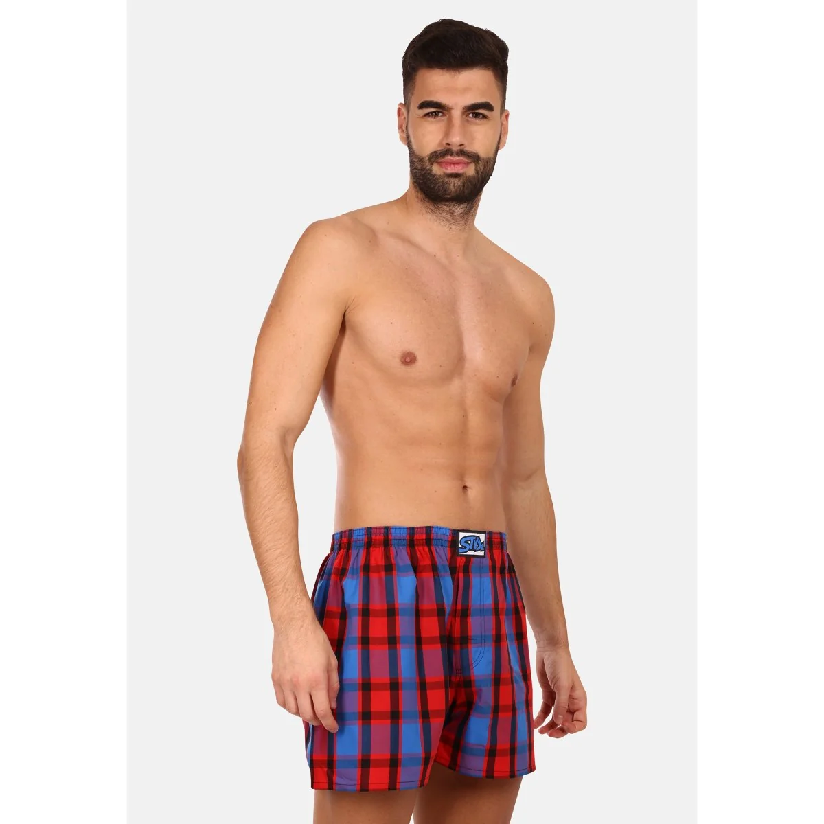 Styx Pánské trenky klasická guma vícebarevné (A937) XL