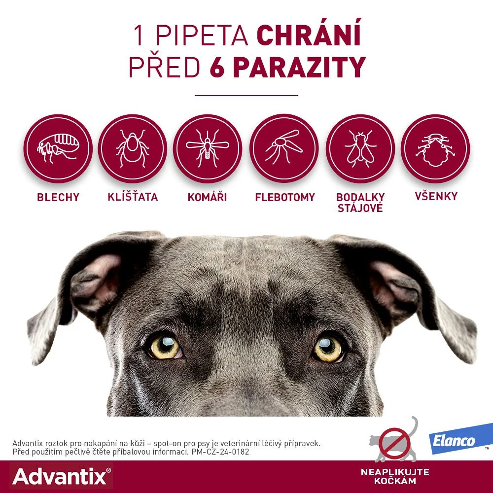 Advantix pro psy 10-25 kg spot-on 4x2,5 ml