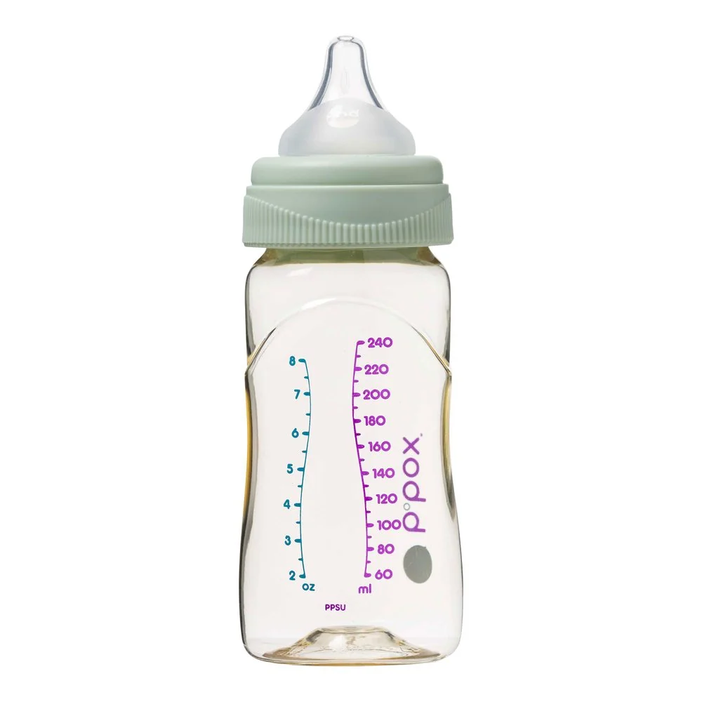 B.BOX Antikoliková kojenecká láhev 240 ml - zelená
