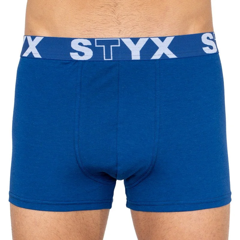 Styx 3PACK pánské boxerky sportovní guma nadrozměr vícebarevné (3R96817) 3XL