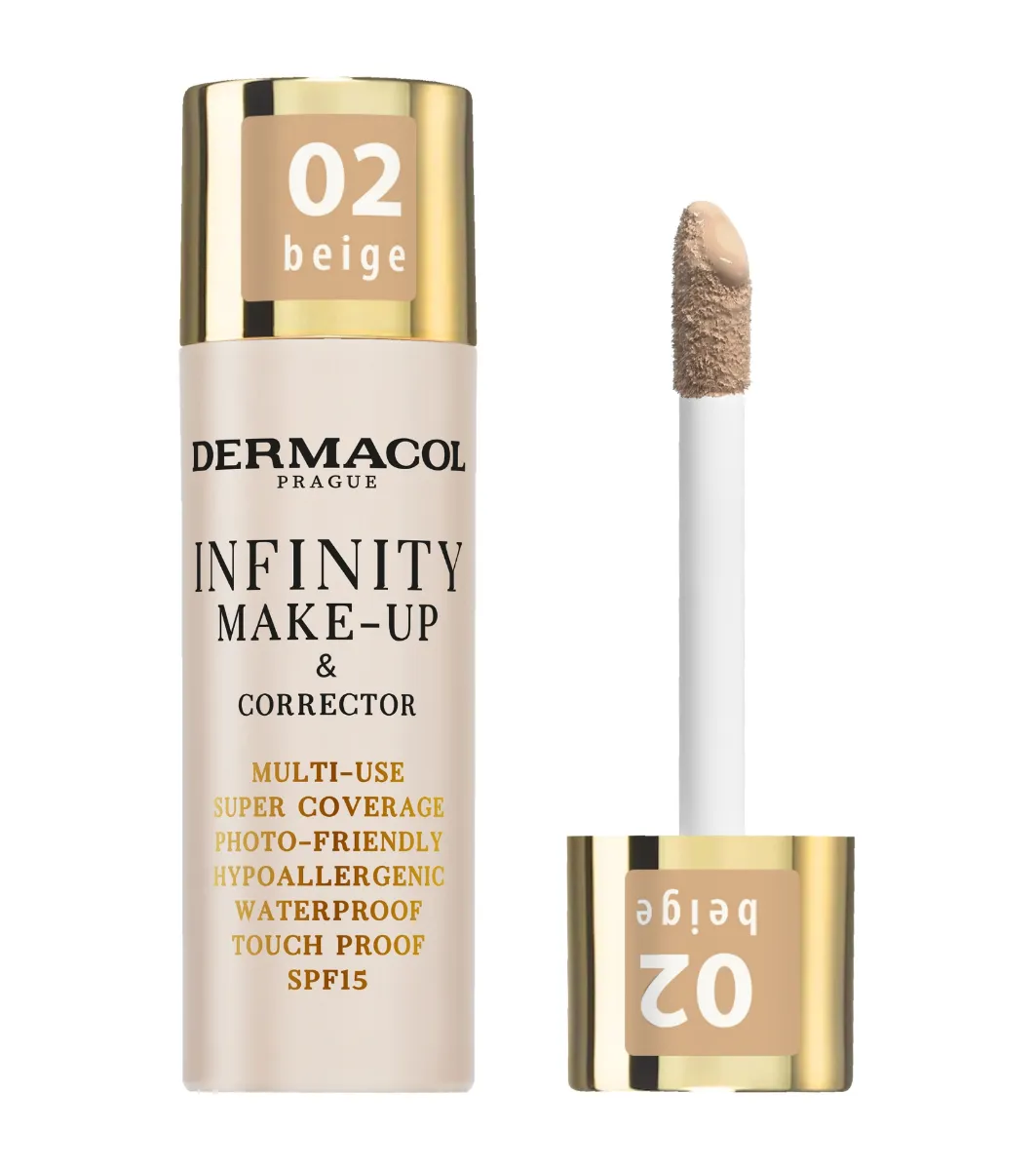 Dermacol Infinity make-up a korektor 02 beige 20 g