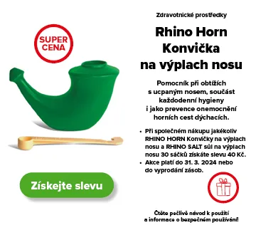 pomůcky PRO zdraví - Konvička na výplach nosu Rhino Horn dětská