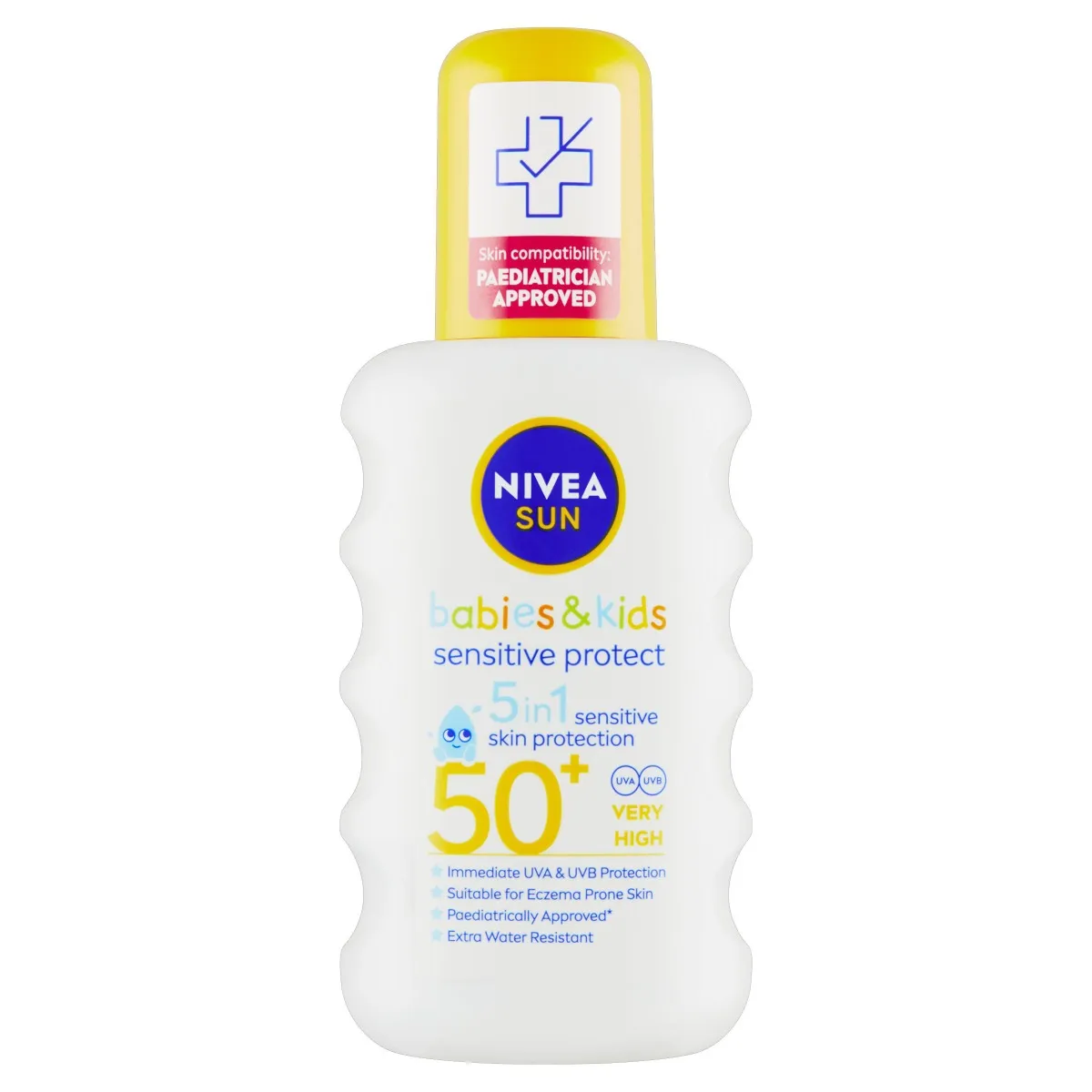 Nivea SUN Sensitive OF50+ dětský opalovací sprej 200 ml