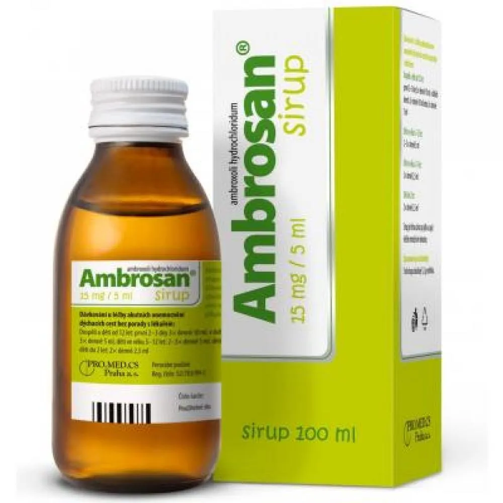 Ambrosan 15 mg/5 ml sirup 100 ml
