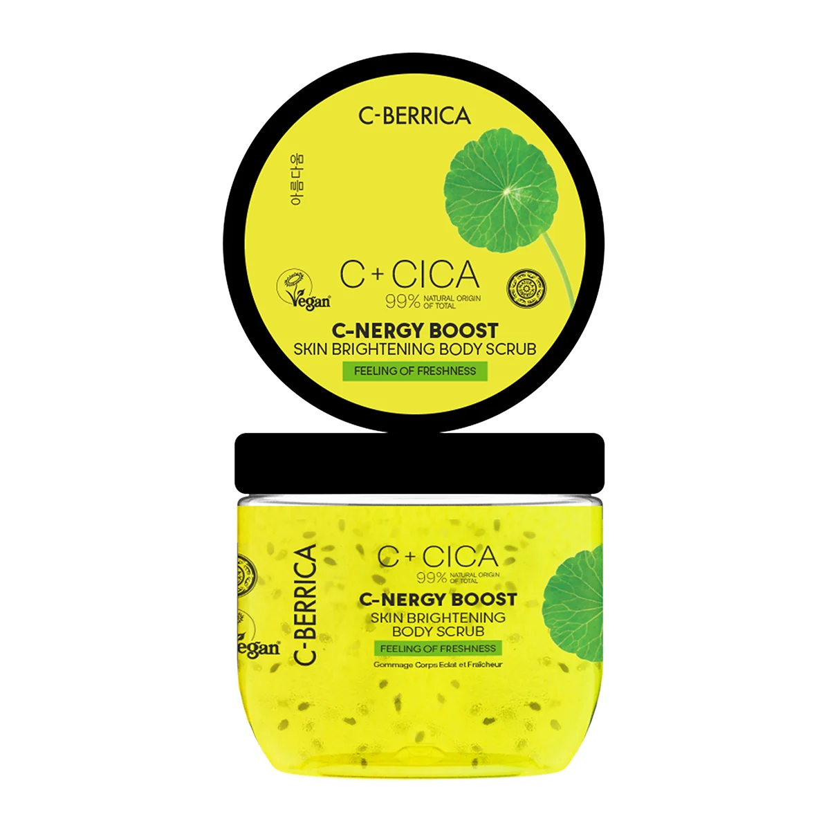 Natura Siberica CICA C-Berrica C-Energy Boost rozjasňující tělový peeling 200 ml