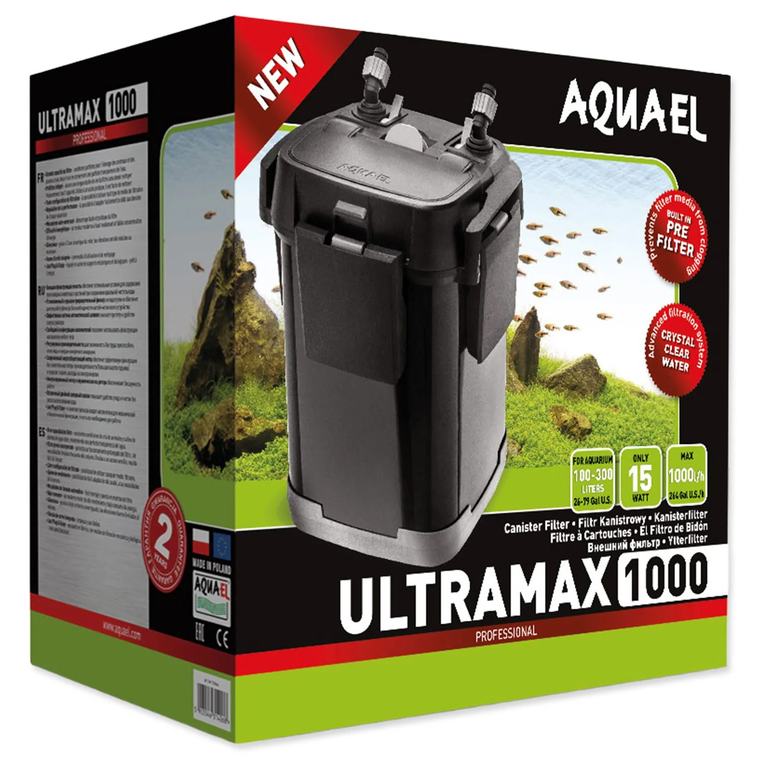 AQUAEL Filtr Ultramax vnější, 1000 l/h