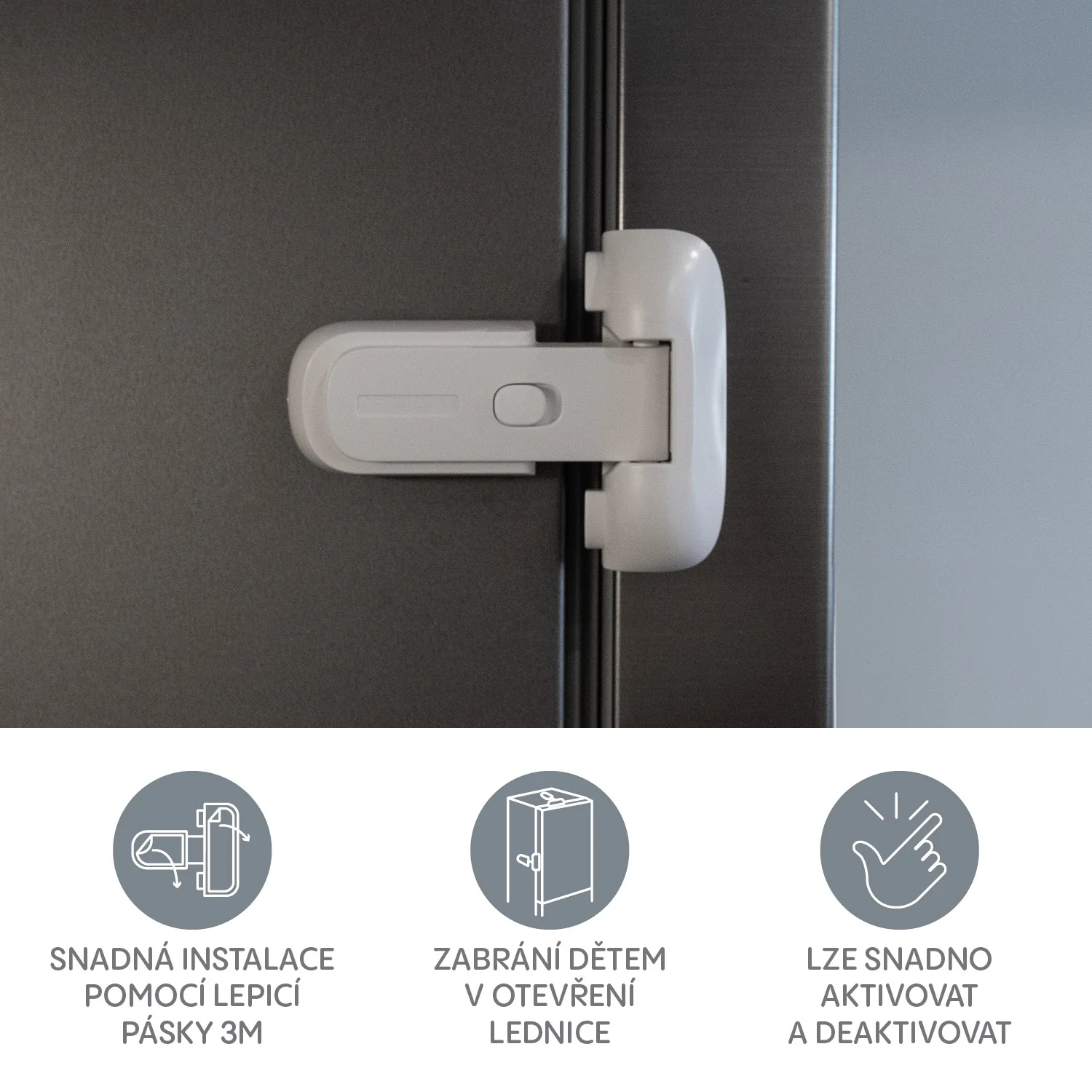 Zopa Zámek lednice s pojistkou 1ks, White