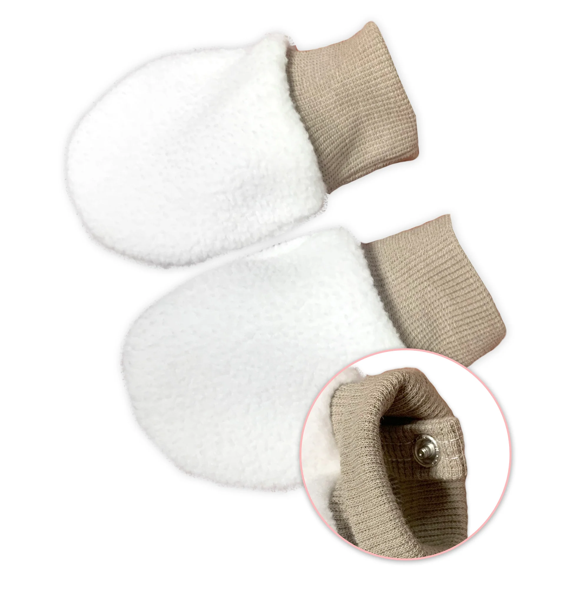 Baby Nellys 3D sada Nature, overal, botky, rukavičky - taupe, vel. 62