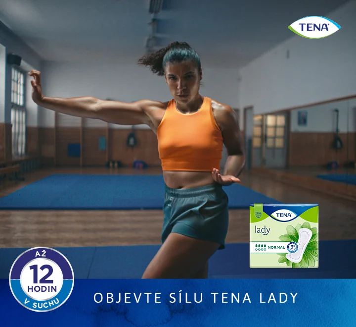 Objevte sílu Tena Lady Slim. Tena Lady Normal inkontinenční vložky 12 ks