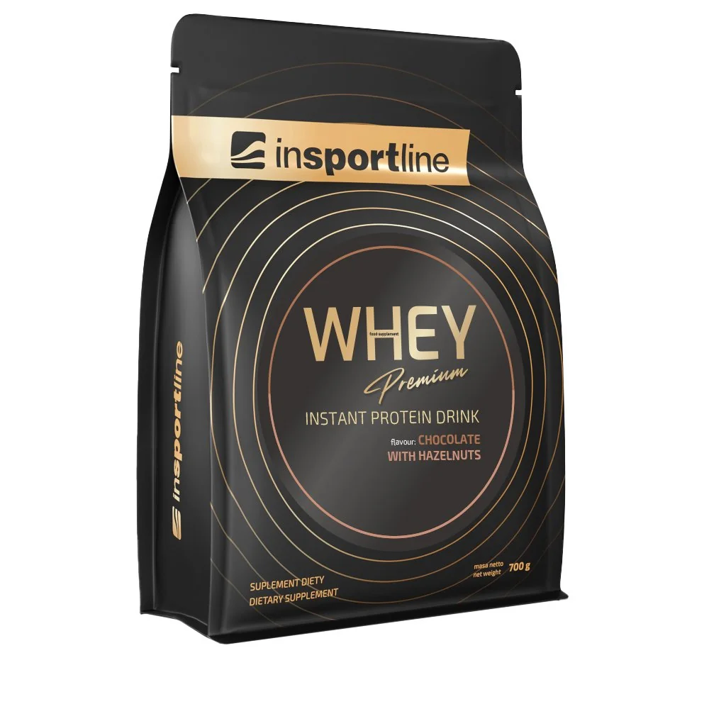 inSPORTline Protein WHEY Premium 700g čokoláda s lískovými oříšky