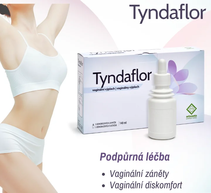 Tyndaflor. Podpůrná léčba. Vaginální záněty. Vaginální dikomfort Tyndaflor. Podpůrná léčba. Vaginální záněty. Vaginální dikomfort