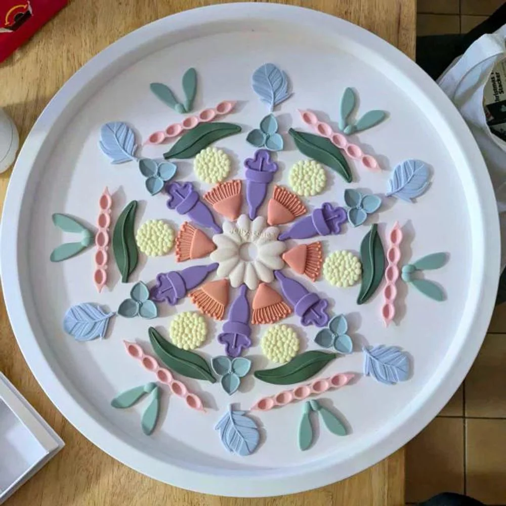 Jellystone Designs Senzorická antistresová mandala pro děti, pastelová