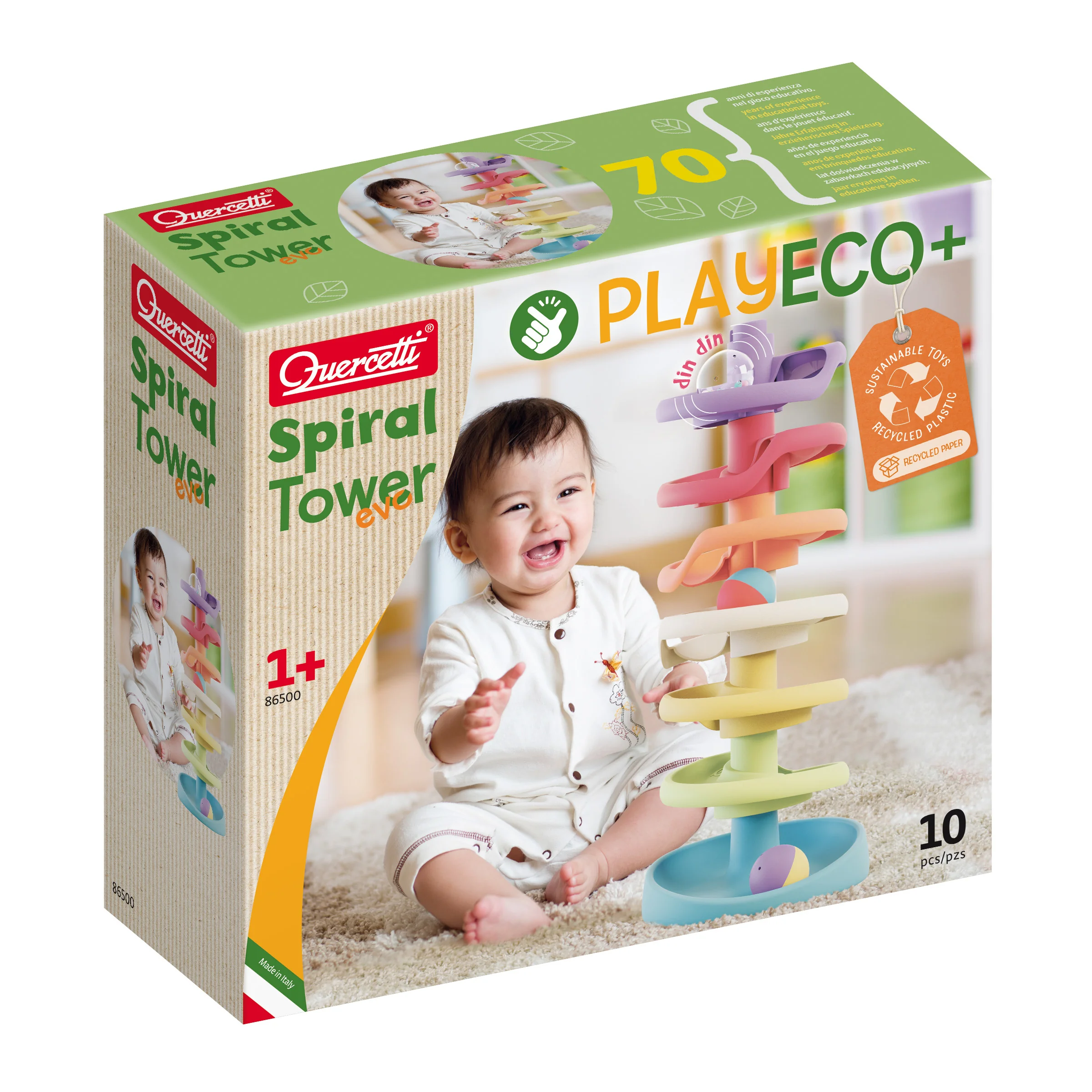 Quercetti PlayEco - Kuličková věž - spirála