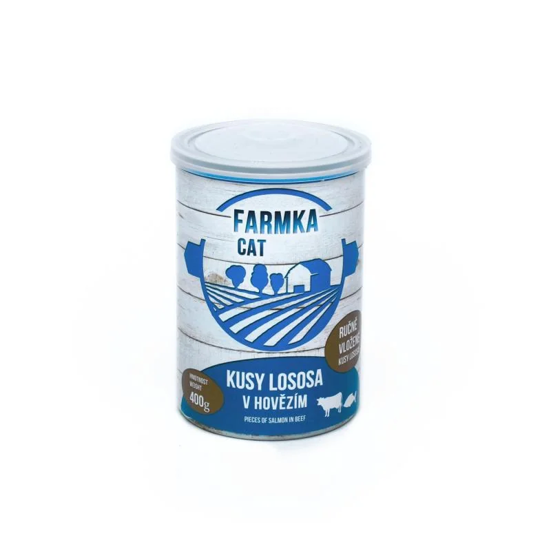 Sokol Falco FARMKA CAT s lososem 400g