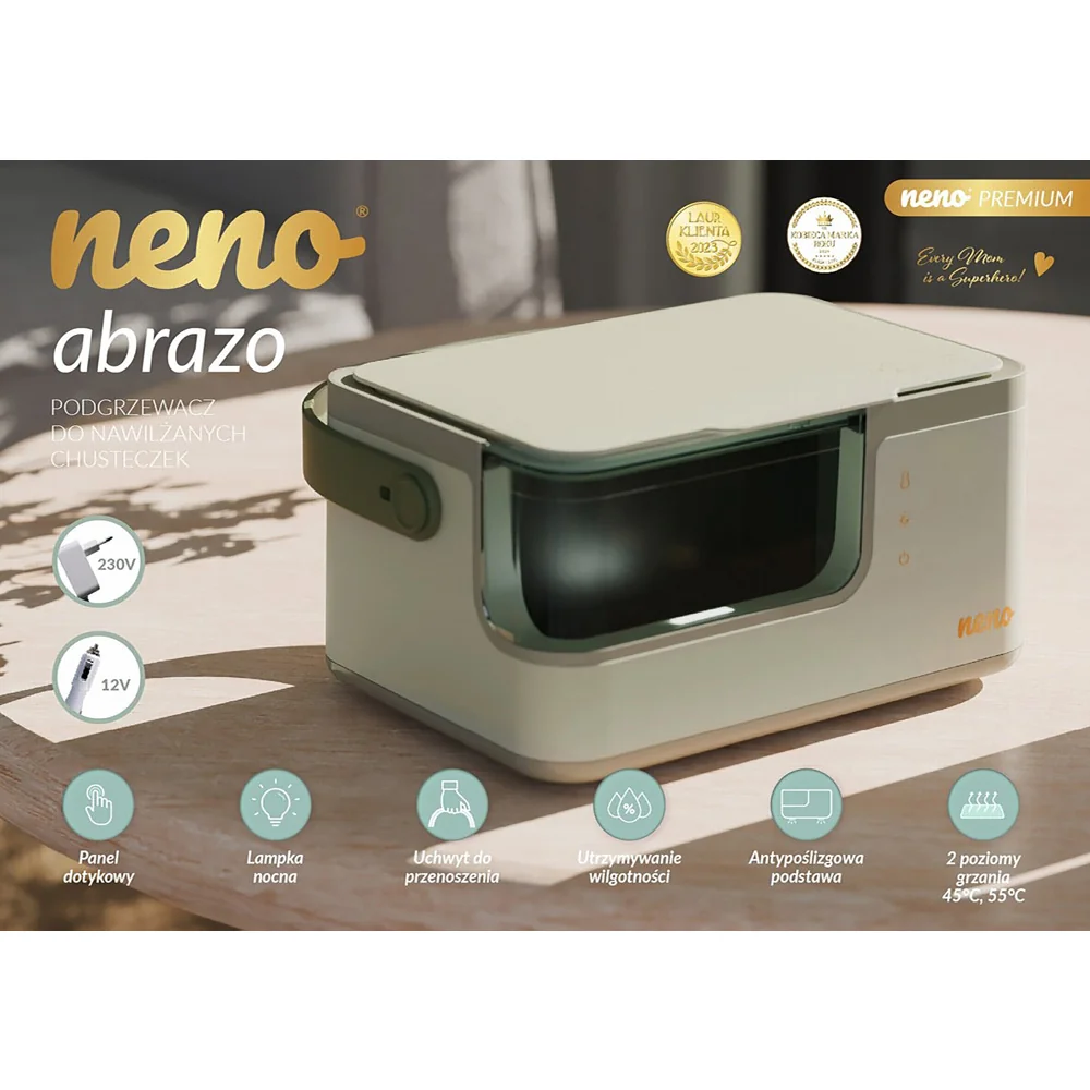 NENO Box na ohřívání vlhčených ubrousků Abrazo 1 ks