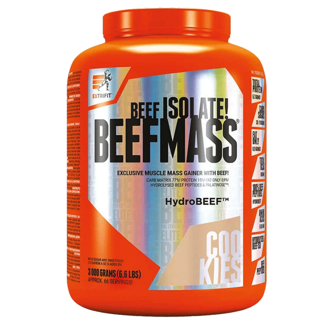 Extrifit BeefMass 3kg - vanilka, karamel