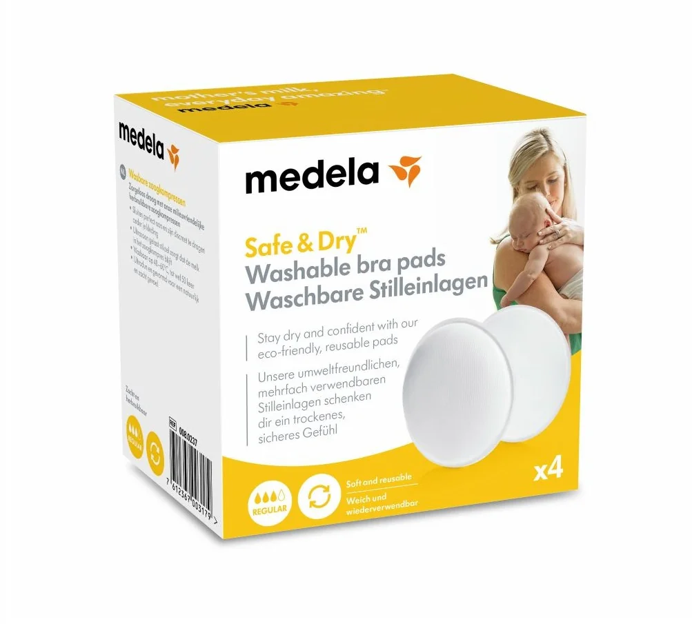Medela Prsní vložky pratelné na opakované použití 4 ks