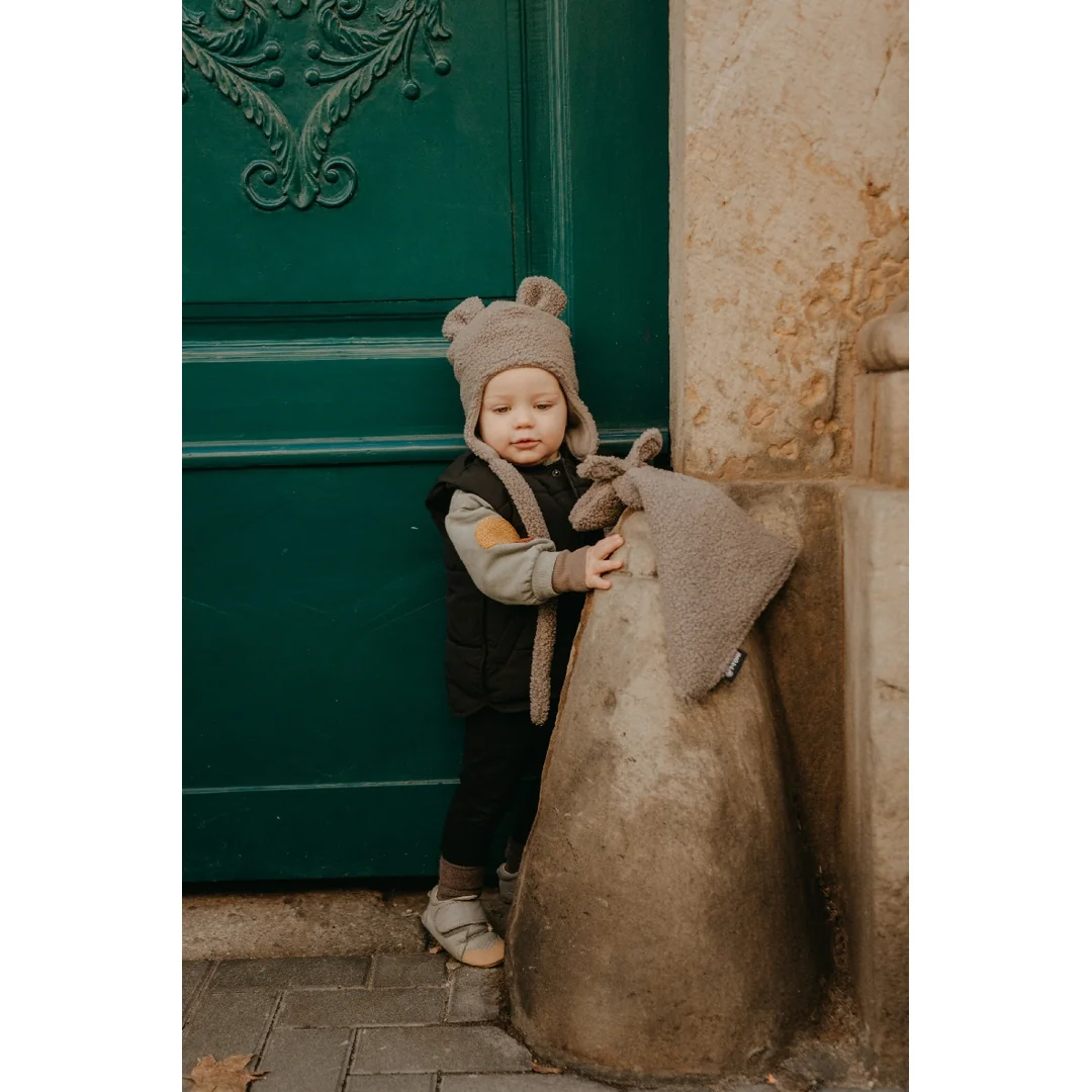 T-tomi Cap TEDDY Grey (3-6 měsíců)