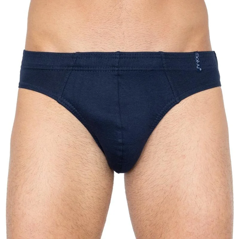 Molvy 2PACK Pánské slipy modré (KP-072-SBU) M