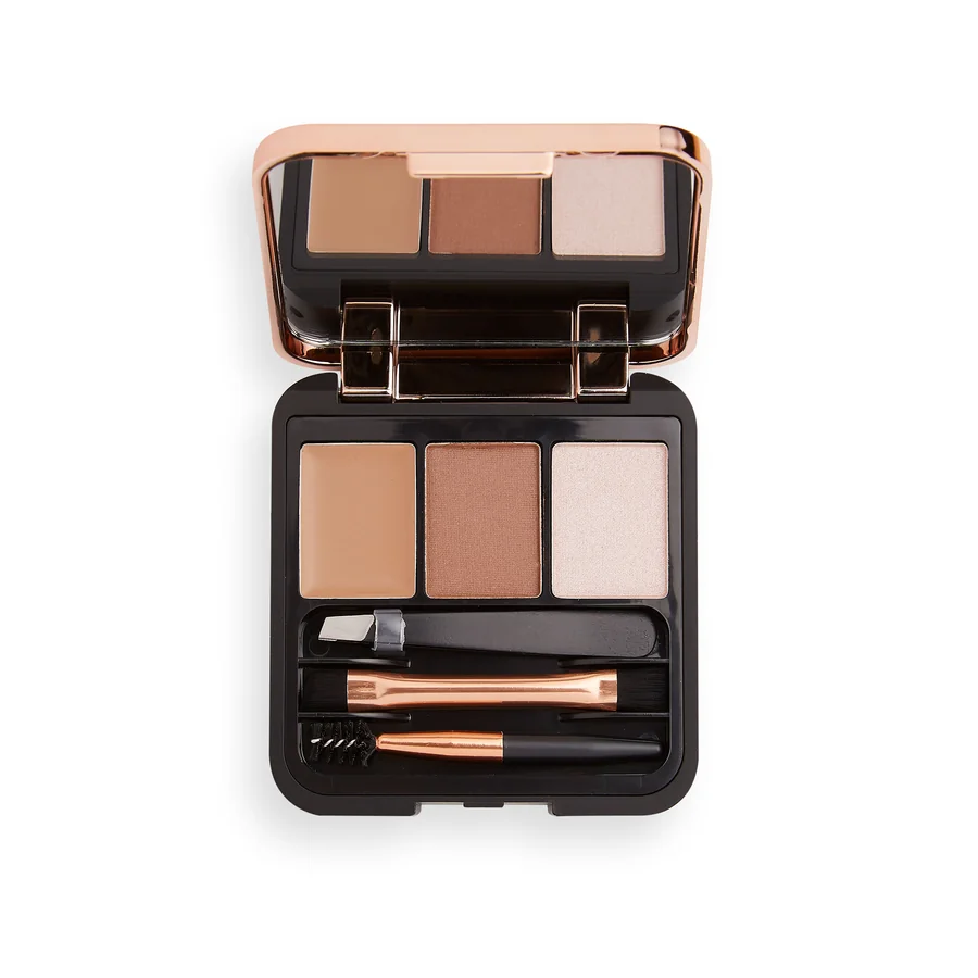 Makeup Revolution Brow Sculpt Kit sada na úpravu obočí Brown