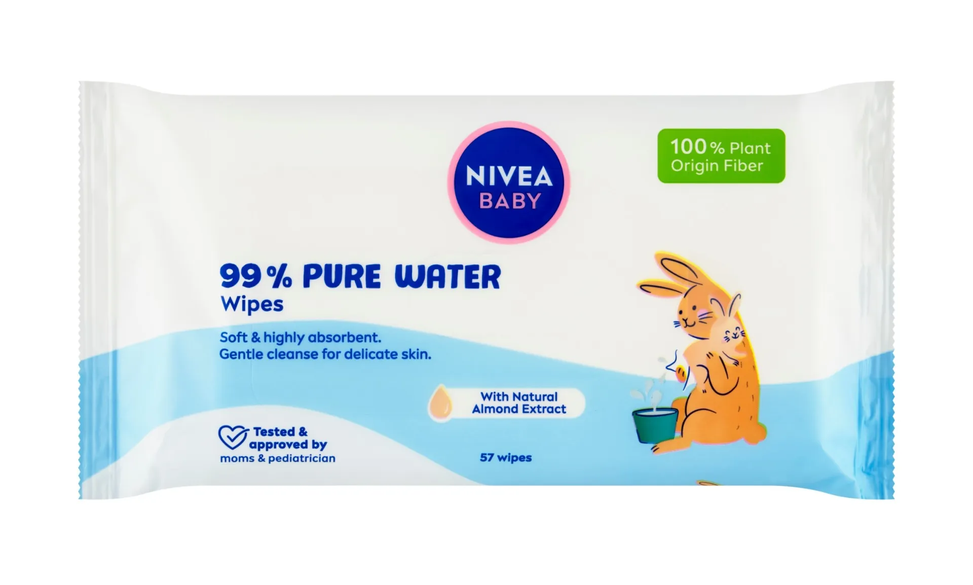 Nivea baby 99% Pure Water čisticí ubrousky 57 ks