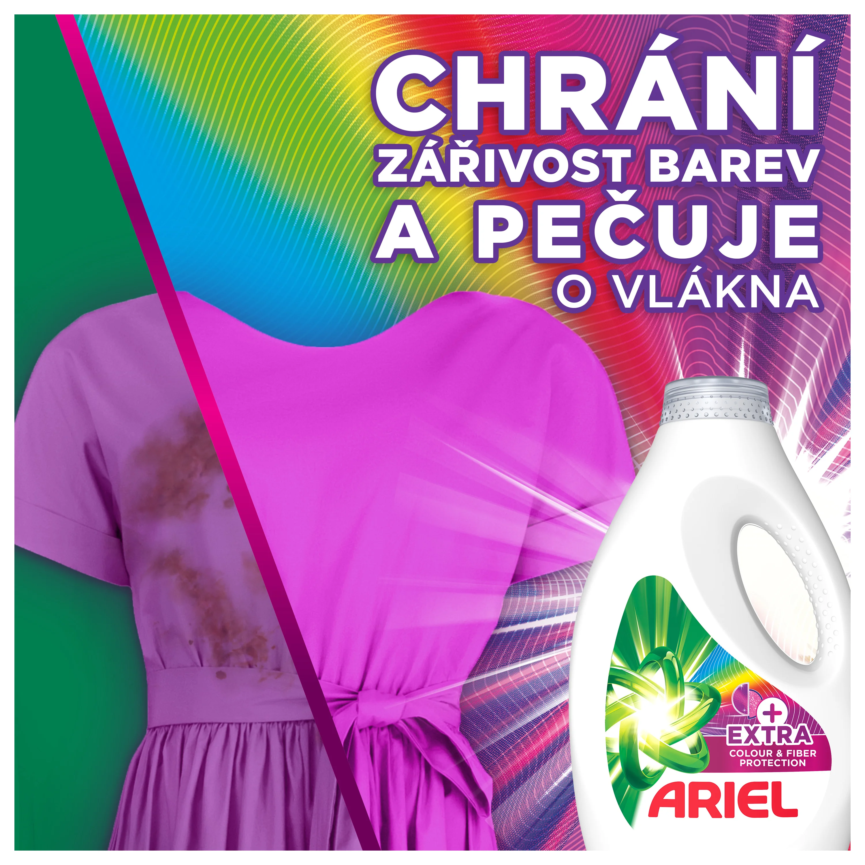 Ariel Care prací gel 2,25 l 50 praní