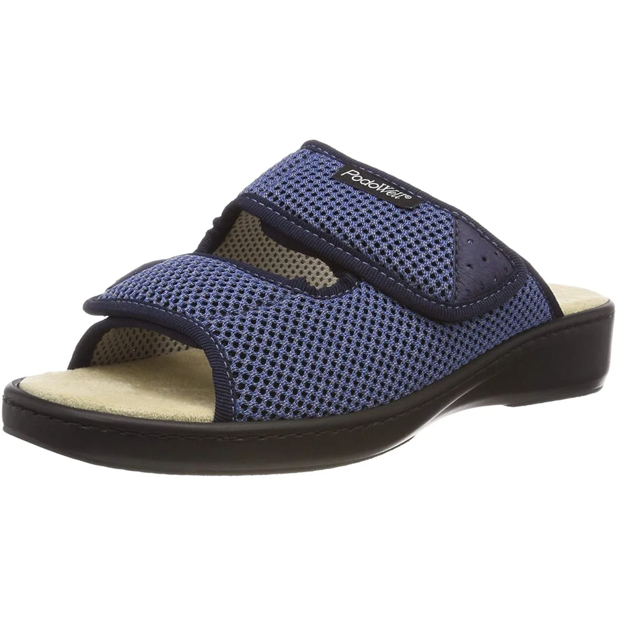 PodoWell ADDAX zdravotní pantofle pro oteklé nohy unisex modrá, velikost: 42