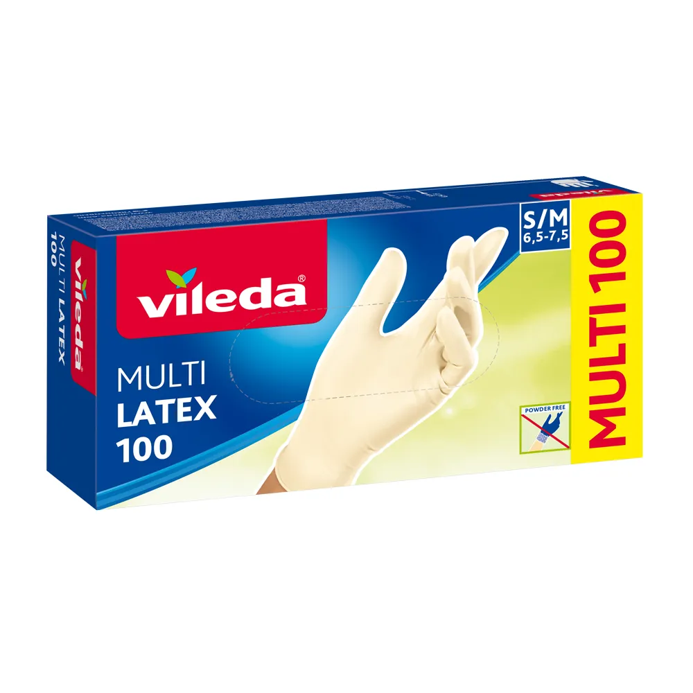 Vileda MultiLatex vel. S/M rukavice 100 ks