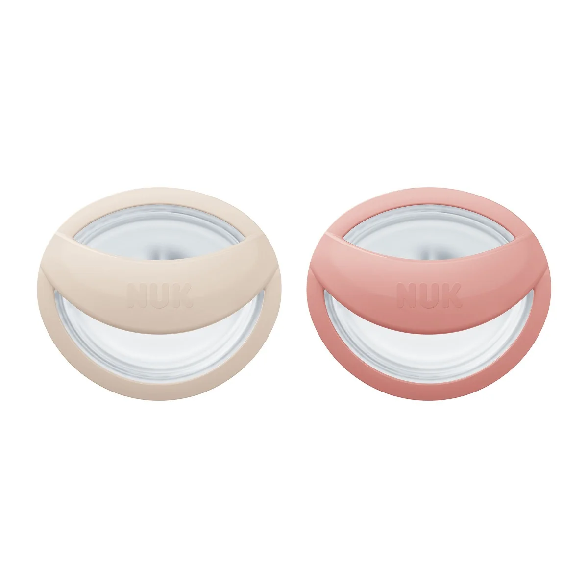 NUK Perfect Match Dudlík 0–6m box 2 ks beige/red