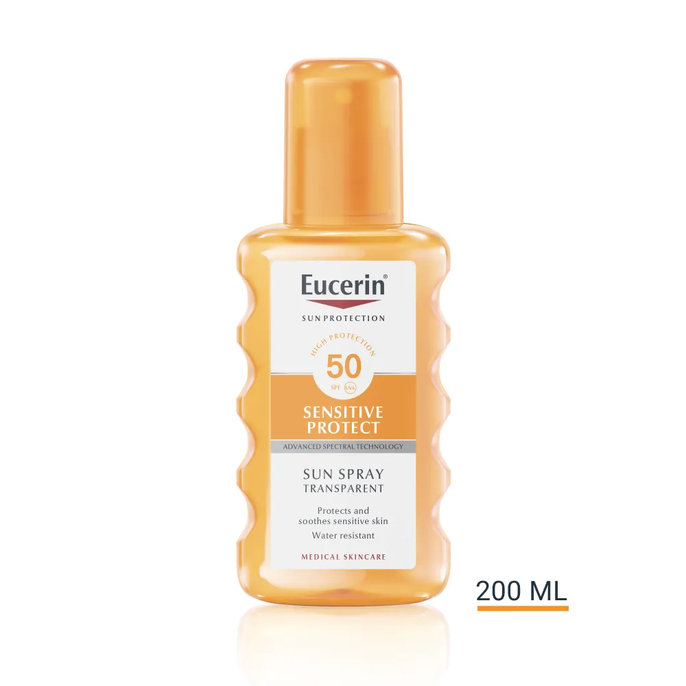 Eucerin SUN Dry Touch Oil Control SPF50+ transparentní sprej 200 ml