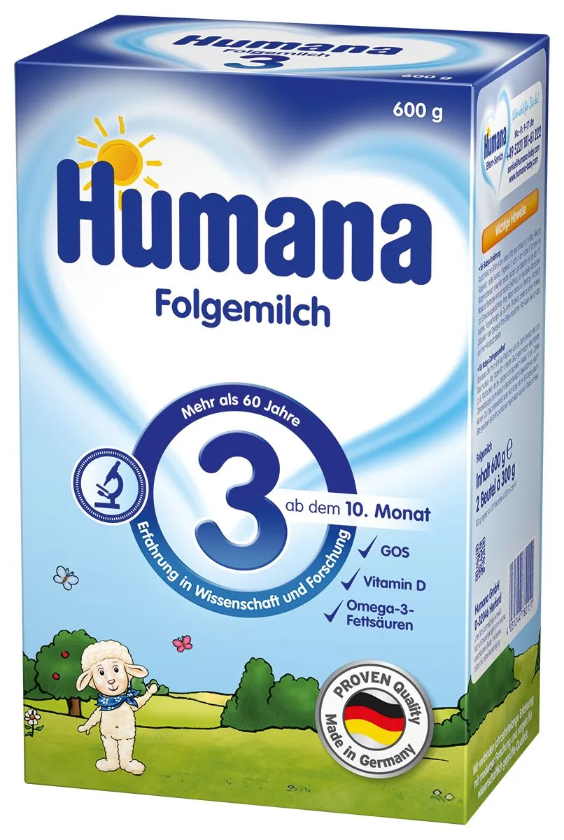 Humana 3 600g od ukončeného 10. měsíce