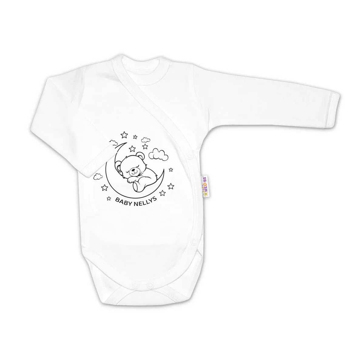 Baby Nellys Soupravička do porodnice 6D, Medvídek na měsíčku, vel. 50