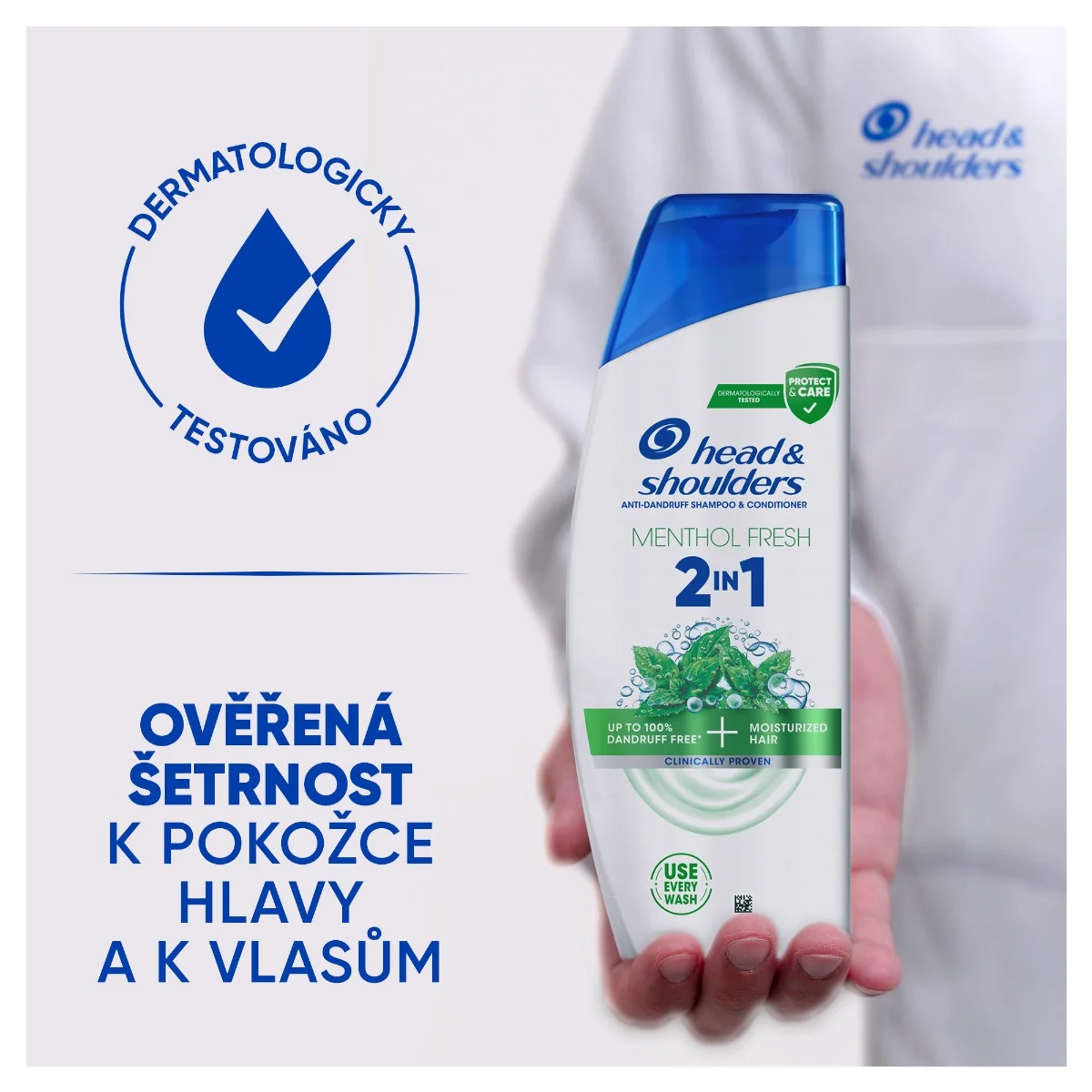 Head&Shoulders Anti-Hairfall with menthol 2v1 šampon a kondicionér proti lupům 330 ml