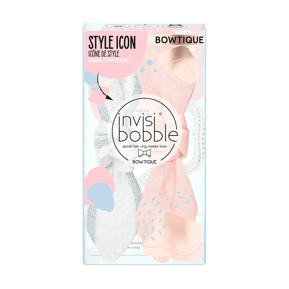Invisibobble BOWTIQUE DUO Nordic Breeze Summer Lemming Go gumičky do vlasů 2 ks